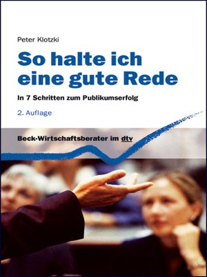 cover image of So halte ich eine gute Rede